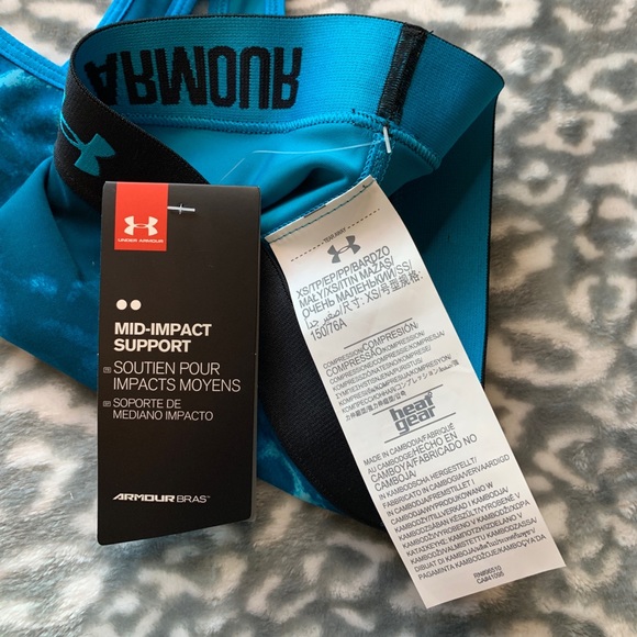 Under Armour Mid Impact Support Sports Bra XS - Picture 8 of 10